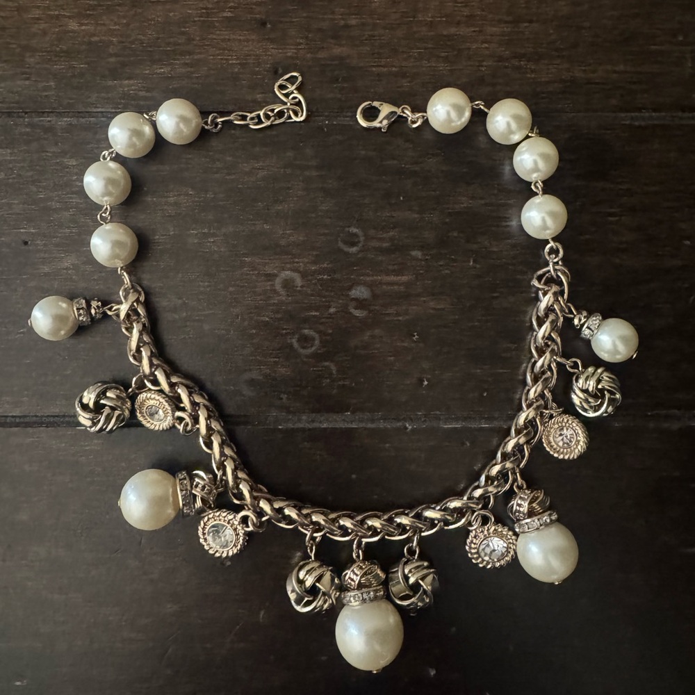 Nordstrom Faux Pearl Charm necklace